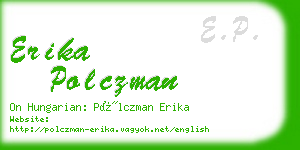 erika polczman business card